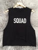 BRIDE and SQUAD Cropped Muscle Tank
