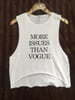 More Issues Than Vogue Cropped Muscle Tank